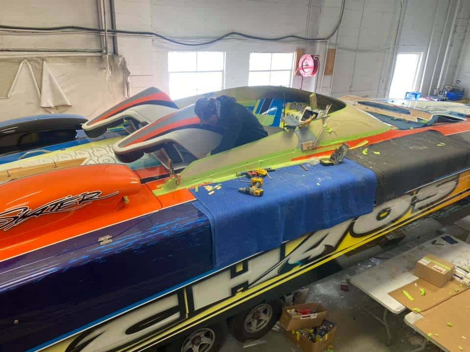 Completed marine work